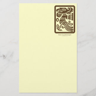 Aztec Cuauhtli - Eagle (Brown) Stationery