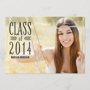 Aztec Dark   2014 Graduation Party Invitation