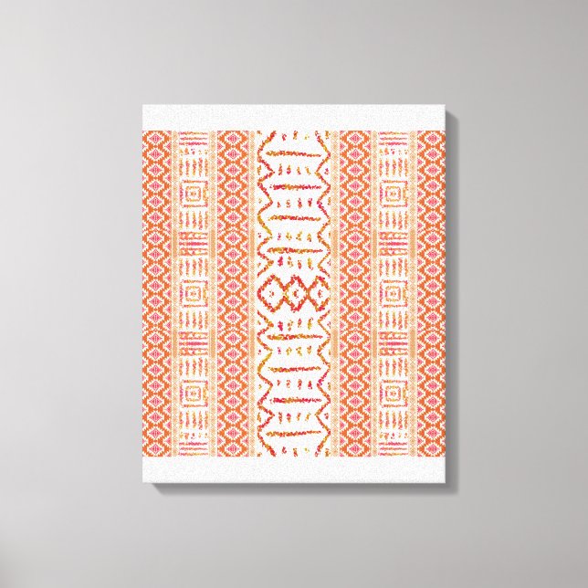 Aztec Design Canvas Print (Front)