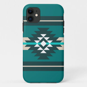Aztec design in turquoise colour Case-Mate iPhone case