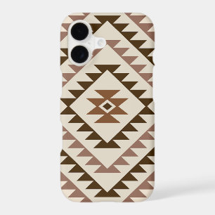 Aztec Diamond Motif Design Browns+Cream