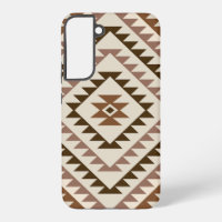 Aztec Diamond Motif Design Browns+Cream