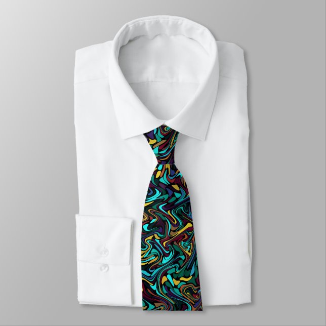 Aztec Dream Fractal Tie (Tied)