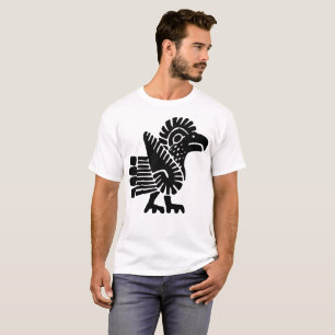 Aztec Eagle Illustration T-Shirt
