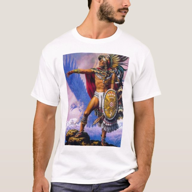 Aztec Eagle Knight T-Shirt (Front)