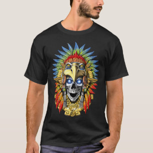 Aztec Eagle Skull Warrior T-Shirt