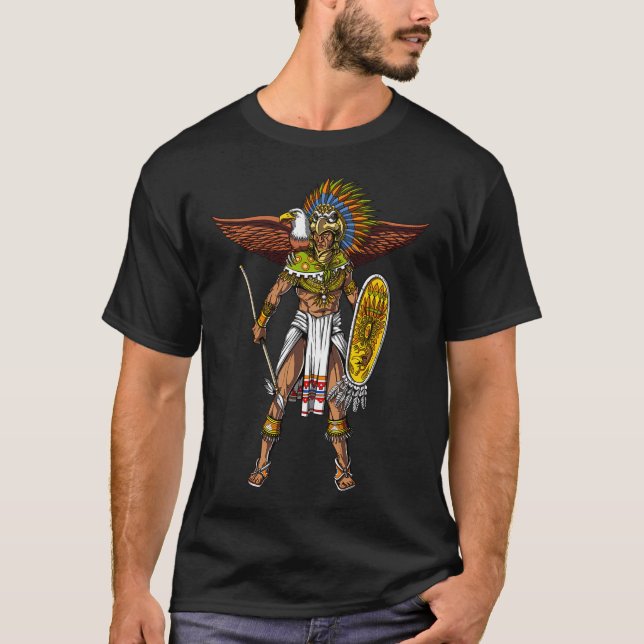 Aztec Eagle Warrior T-Shirt (Front)