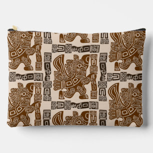 Aztec Eagle Warrior Tribal Ancient Art Accessory Pouch