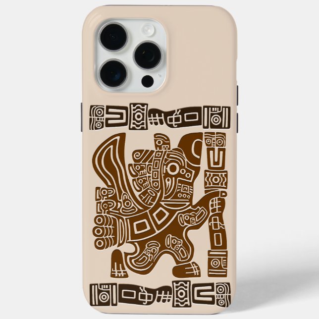 Aztec Eagle Warrior Tribal Ancient Art Case-Mate iPhone Case (Back)