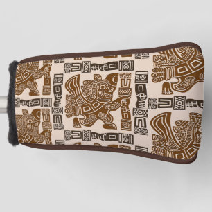 Aztec Eagle Warrior Tribal Ancient Art Golf Head Cover