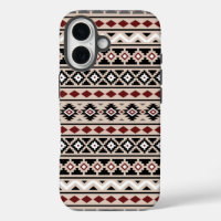 Aztec Essence II Ptn Black White Grey Red Sand