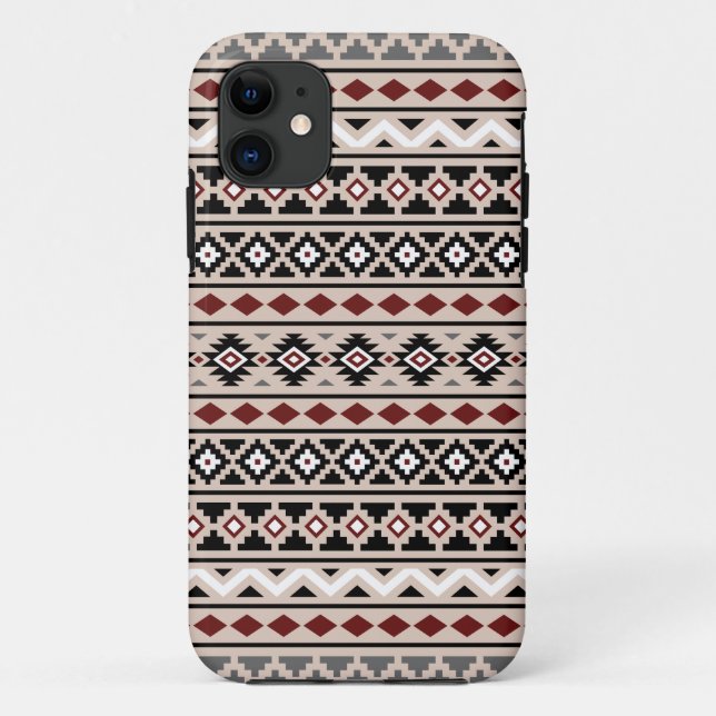 Aztec Essence II Ptn Black White Grey Red Sand Case-Mate iPhone Case (Back)