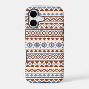 Aztec Essence Pattern II Rust Blue Cream