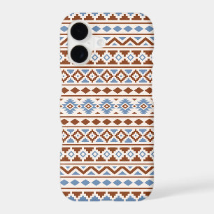 Aztec Essence Pattern II Rust Blue Cream