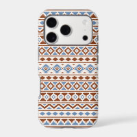 Aztec Essence Pattern II Rust Blue Cream