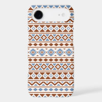 Aztec Essence Pattern II Rust Blue Cream