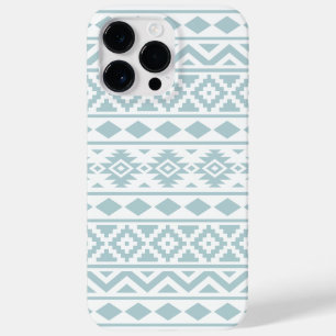 Aztec Essence Ptn III Duck Egg Blue on White Case-Mate iPhone 14 Pro Max Case