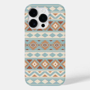 Aztec Essence Ptn IIIb Blue Cream Terracottas Case-Mate iPhone 14 Pro Case