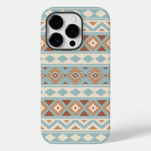 Aztec Essence Ptn IIIb Blue Cream Terracottas Case-Mate iPhone 14 Pro Case