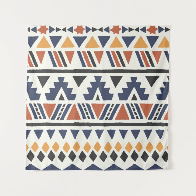 Aztec Ethnic: Hand Drawn Seamless Tapestry (Front)