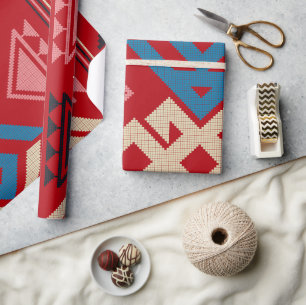 Aztec Ethnic Pattern Wrapping Paper