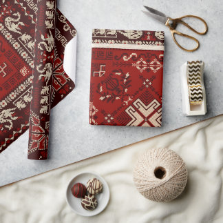 Aztec Ethnic Pattern Wrapping Paper