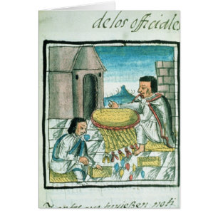 Aztec feather artisans at work