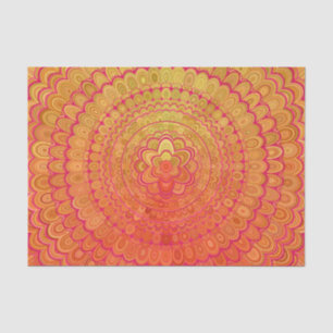 Aztec Flower Mandala Tissue Paper