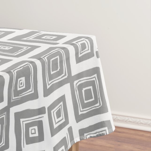 Aztec Geometric Abstract Pattern Tablecloth (In Situ)