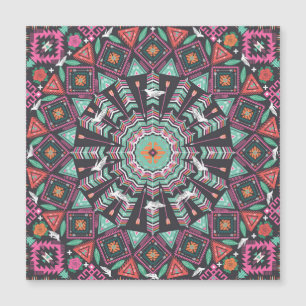Aztec Geometric: Colourful Circle Pattern