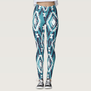 Aztec Geometric Tribal Navajo Print Leggings