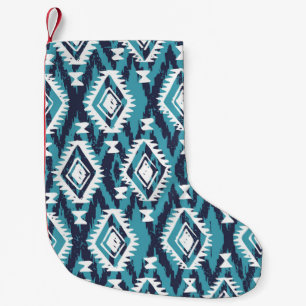Aztec Geometric Tribal Navajo Print Small Christmas Stocking