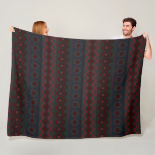 Aztec Geometrics Fleece Blanket