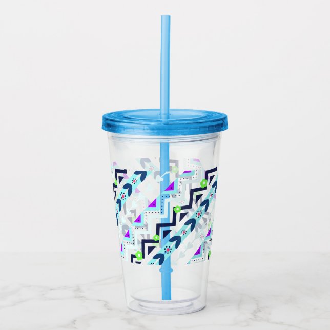 Aztec Girl Acrylic Tumbler (Front)