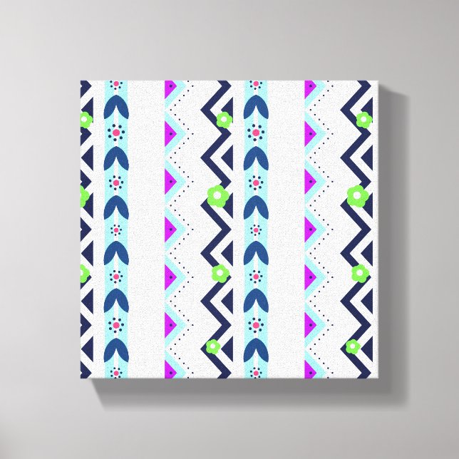 Aztec Girl Canvas Print (Front)