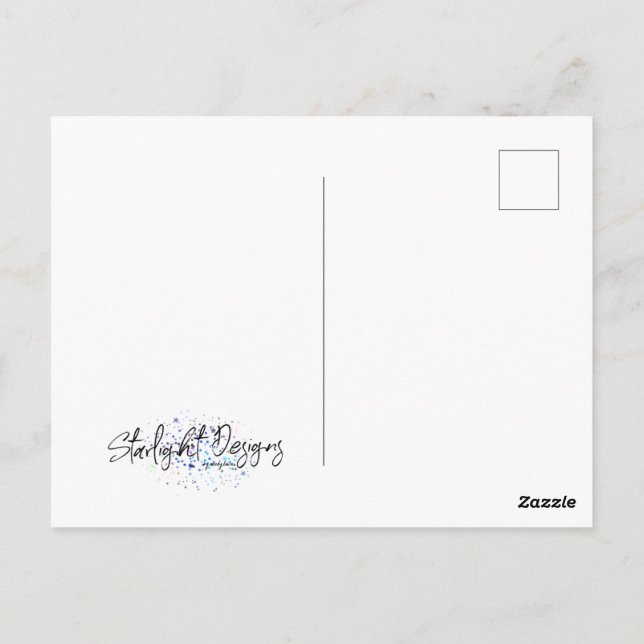 Aztec Girl Postcard (Back)