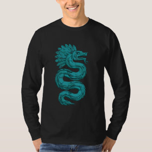 Aztec God Ancient Mythology Quetzalcoatl Feathered T-Shirt