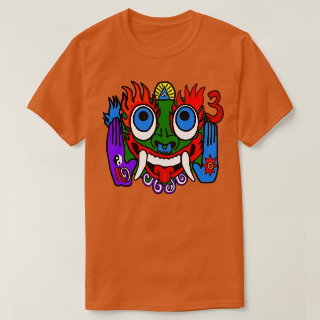 Aztec God T-Shirt (Design Front)