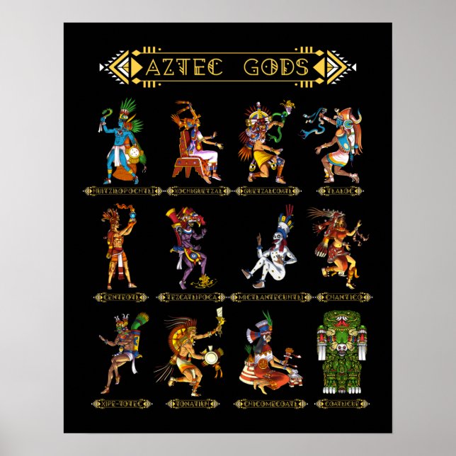 Aztec Gods Poster (Front)