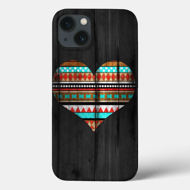 Aztec heart Case-Mate iPhone case (Back)