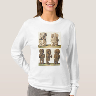 Aztec Idols, Mexico (colour lithograph) T-Shirt