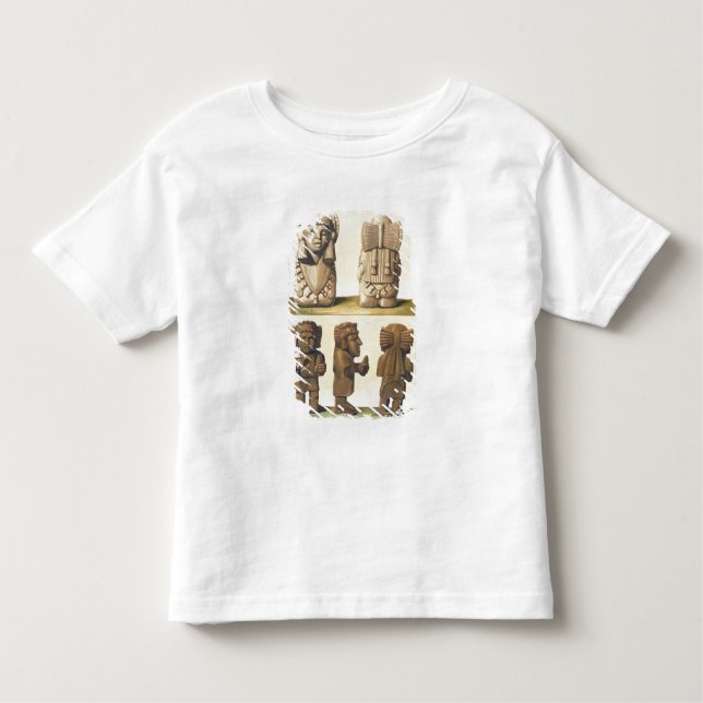 Aztec Idols, Mexico (colour lithograph) Toddler T-Shirt (Front)
