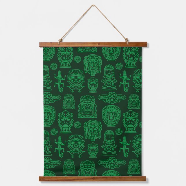 Aztec Inspired Pattern Hanging Tapestry (Front)
