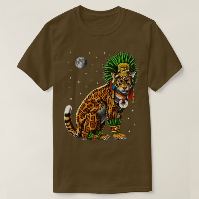 Aztec Jaguar God T-Shirt (Design Front)