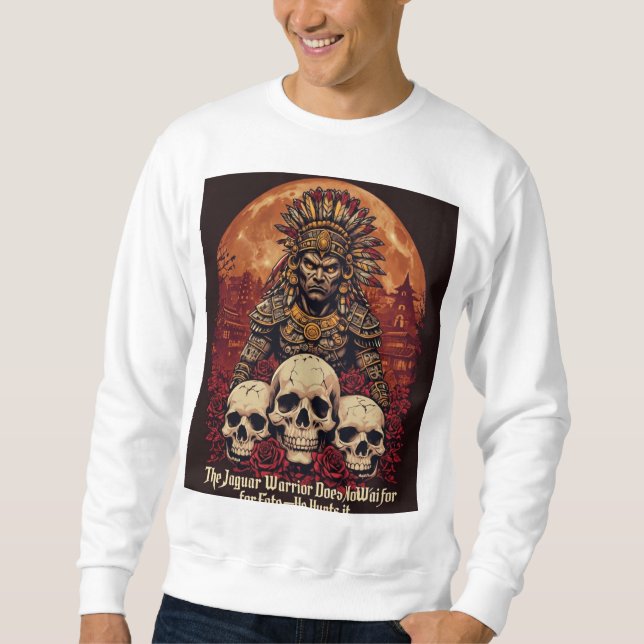 Aztec Jaguar Warrior Sweatshirt (Front)