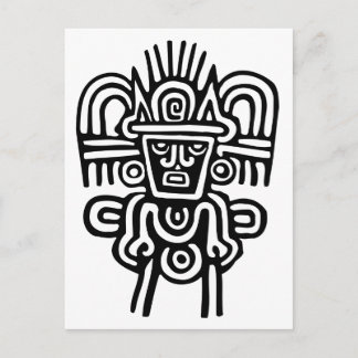 Aztec Man Postcard