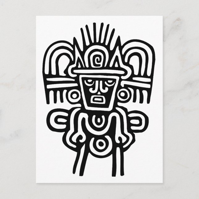 Aztec Man Postcard (Front)