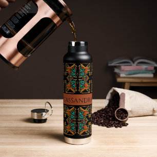 Aztec Mandala Personalised Water Bottle