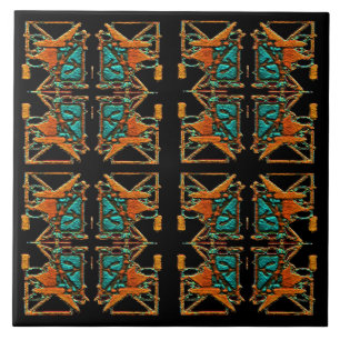 Aztec Mandala Tile
