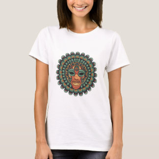 Aztec mask pattern T-Shirt